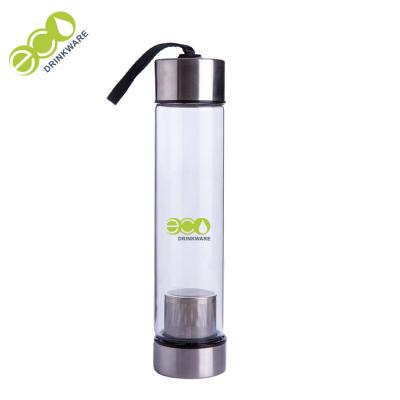 China Commercial Borosilicate Glass Tea Tumbler With Strainer Diameter 5.6 Cm for sale