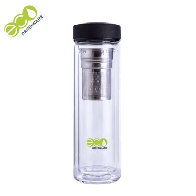 China Promotional eco-friendly BPA freely silicone case glass water bottles wholesale with lid for sale