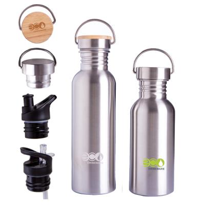 China GS001 750ml 18/8 stainless steel single wall sports water bottle for sale