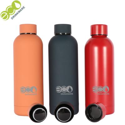 China 500ml Rubber Surface Thermos Vacuum Flask Double Wall Insulated Stainless Steel for sale