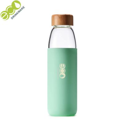 China GA5040 500ml Silicone Glass Flask Bottle for sale