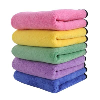 China Coral Fleece Car Detailing Drying Towel Hypoallergenic Thick Microfiber Car Cleaning for sale