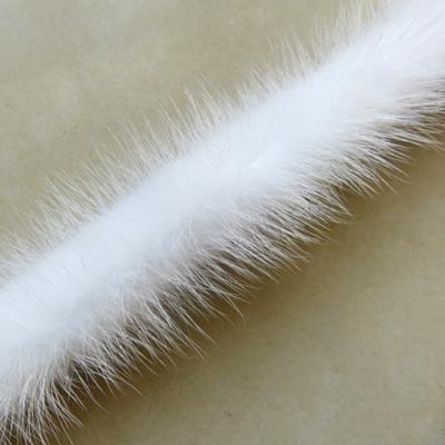 China Genuine Soft Hand Feeling Mink Fur Hood Junction Panels Furhood To Trim Real Mink Fur Trimming For Garment for sale