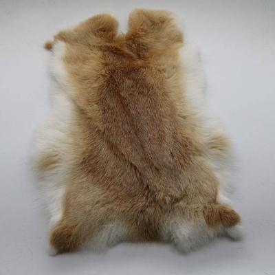 China Soft Hand Feeling Soft Hand Feeling Best Choose Natural Real Shape Rabbitskin Fur Blanket Animal Skin Rabbit Fur Flat for sale