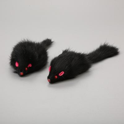 China 2022 Viable Hot Selling Fur Mouse Large Cat Toys Fur Mouse Rabbit for sale