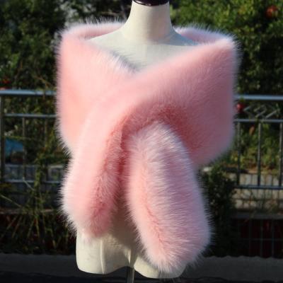 China 2021 Winters New Large Faux Fur Faux Fur Cape Wedding Dress Dress Imitation Fur Cape Raccoon Fox Fur Cape for sale