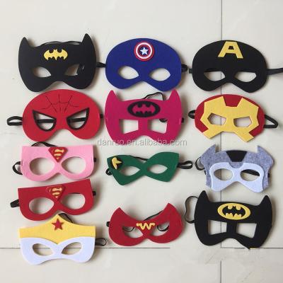 China Party Supplies Party Supplies Cheap Movie Hero Cosplay Felt Halloween Snap Eye Mask for sale