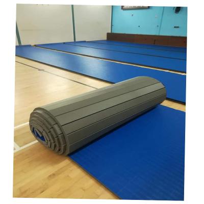 China Eco-friendly.anti-slip.water-proof PVC vinyl flexiable soft surface XPE bonded foam martial arts roll out mats for Jiu Jitsu for sale