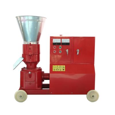 China Make Biomass Pellets CE Diesel Engine SKJ250 Flat Die Wood Pellet Making Machine Manufacturer for sale