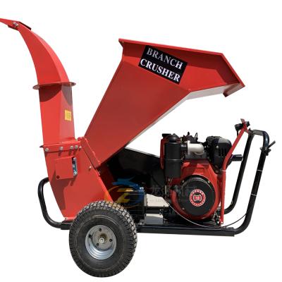 China Cutting Forestry Wood Log Scrap Garden Tool 15 HP Gas Powered Mini Wood Chipper Machine for sale