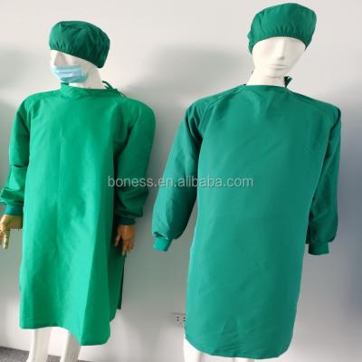 China FCP65J Anti-Static Reinforced Water Proof Breathable Reusable Surgical Gown Sterile With Long Sleeve for sale