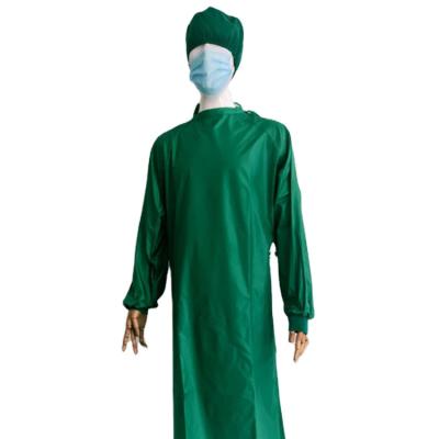 China most popular medical smms surgical gown 99%polyester+1%carbon surgical gown for sale