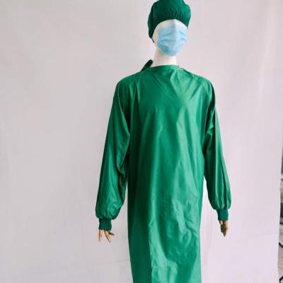 China Hospital Polyester Factory Waterproof Reusable Surgical Gown For Hospital Uniform for sale