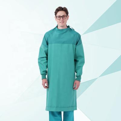 China Polyester Reusable Waterproof Reusable Non-fiber Surgical Gown for sale