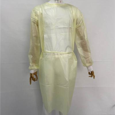 China pp+pe Disposable Medical Isolation Gown Disposable Medical Gown Disposable Isolation Gown Clinic Isolation Suit for sale