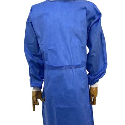 China New Designed Disposable CPE Isolation Gown OEM Service Pp+pe Isolation Suit Medical Disposable Gown Nonwoven Fabric Disposable Isolation Gown for sale