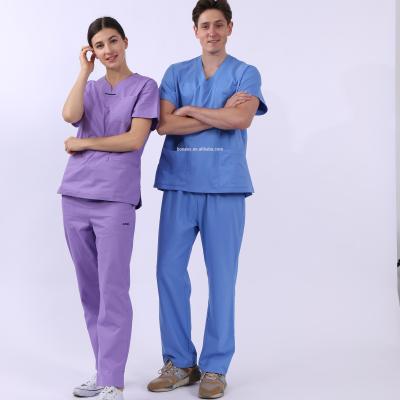 China Colorful Breathable Hospital Medical Scrubs Set For Hospital Uniform for sale