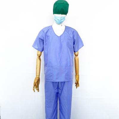 China Hospital Reusable Slit Sleeve Long / Short Surgical Suit For Hospital Uniform for sale