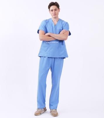 China Hospital Short Sleeve Reusable Medical Hospital Scrubs For Hospital Uniform for sale