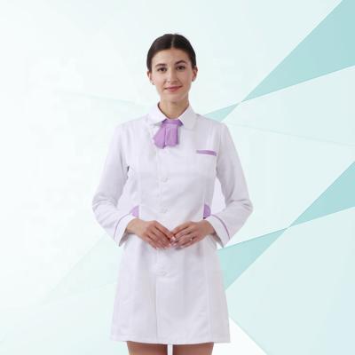 China Hospital nurse uniform in white color use for hosbital for sale