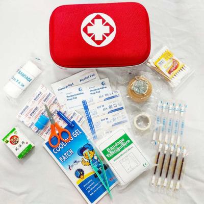 China EVA Custom logo box case medical first aid kit with accessories for sale