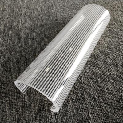 China Eco - Friendly Zebra - Stripe Acrylic Strip Lamp Shade For Led Linear Lamp Top Shell for sale