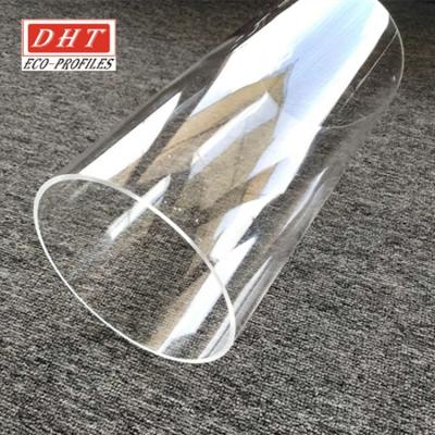 China Big Tube Light Optical Acrylic Plastic Transparent Tube For Led Tube Light for sale