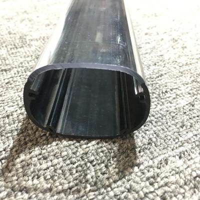 China Modern Transparent And Black Color Co-extruded PC Housing Tube For LED Light for sale