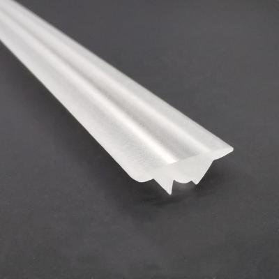 China Linear Lens For Led Light 60 Degree Optical PMMA Linear Lens Frosted Plastic Diffuser Lens for sale