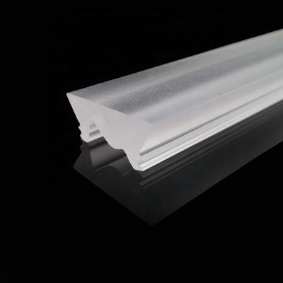 China LED Lighting LED Parts Acrylic Linear Lens Lampshade PMMA30 Degree Frosted Lens for sale