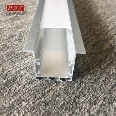 China Modern Linear Indoor Aluminum LED Light Housing LED Shell And PC Extruded Profile for sale