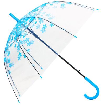 China Cheap Copy Stylish Outdoor Straight Logo Umbrellas Poe Rain Umbrella Custom Wholesale Traditional Transparent Automatic Clear Color for sale