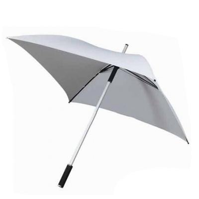 China UV White Color Aluminum Shaft Golf Umbrella Large Sun Windpoof Protection Golf Square Umbrella Xiamen Manufacturer for sale