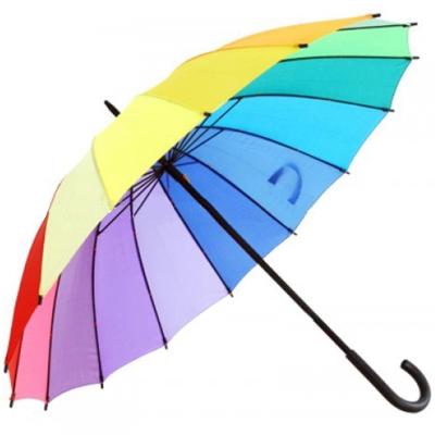 China 60cm New Modern Rainbow Automatic Straight Umbrella for sale