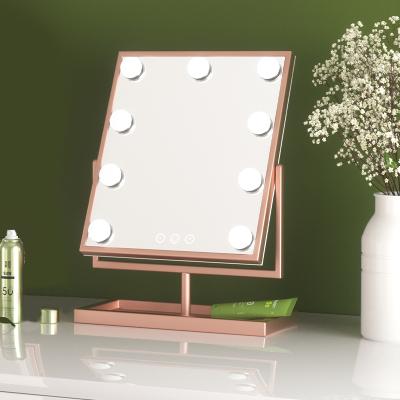 China CE / ROHS Lighted Certificated New Fashion Led Makeup Mirror Hollywood LED Mirror With Bulbs for sale