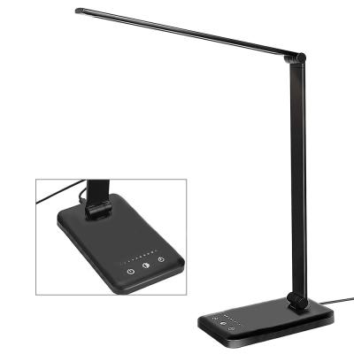 China Modern LED Desk Lamp USB Charging 3 Modes Reading Lamp Touch Control Night Dimmable Eye-Friendly Table Lamp for sale