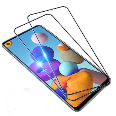 China Anti-scratch Full Cover Glue Tempered Glass For Samsung Galaxy A21S A21S A31 A41 A51 5G A71 A81 A91 Note 10 Lite S10 Lite Screen Protector Film for sale