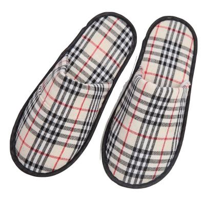 China Disposable OEM Cotton Hotel Slippers Custom LOGO Reusable Slippers 068 for sale