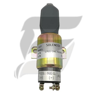 China Crawler Excavator Diesel Engine Fuel Stop Solenoid 1751-24E7U1B1S5A 24V for sale