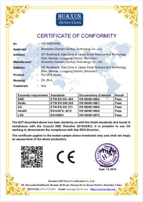 CE - Shenzhen 3 Takins Trading Co., Ltd.