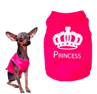 China Wholesale Viable 3Takins Rose Red Dog T-shirt Cat Cute Princess Dog T-shirt Summer Clothing Invest for sale