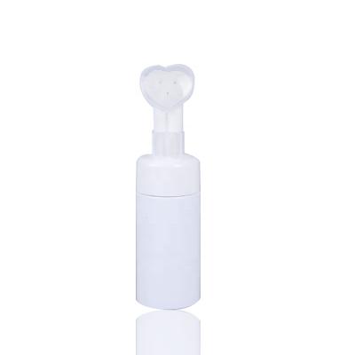 China Household Products 120ml 150ml PET Plastic Foam Pump Bottle Foam Wash Bottles With Brush for sale