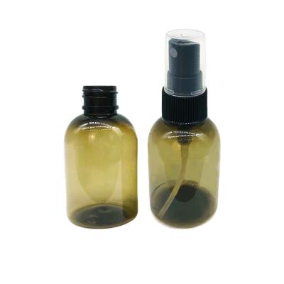 China Transparent Black Color 50ml Household Products Empty Spray Bottles Fine Mist Spray Bottle For Packing Liquid for sale