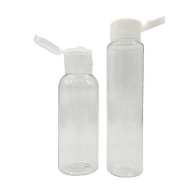 China Household Products Plastic Flip Top Cap Lotion Cosmetic Squeeze Bottle 50ml PET 50ml Hot Stamping Screw Cap Household Products for sale