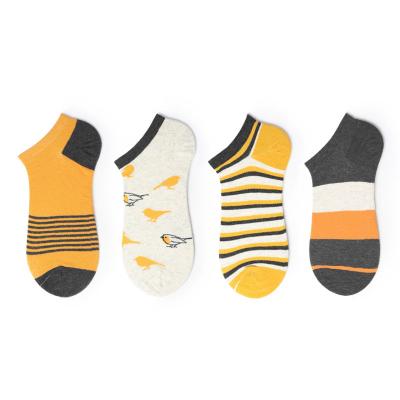 China China Good Breathable Fashionable Men Spring Cotton Comfortable Boat Men's Happy Funny Socks for sale