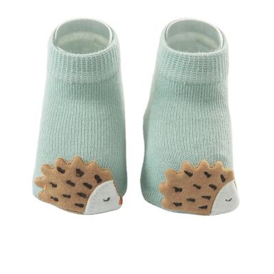 China New Design Cartoon Animals Breathable Comfortable Cute Baby Cotton Short Socks for sale