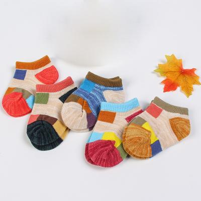 China Factory wholesale price breathable knitted cotton box color bump color baby socks for sale