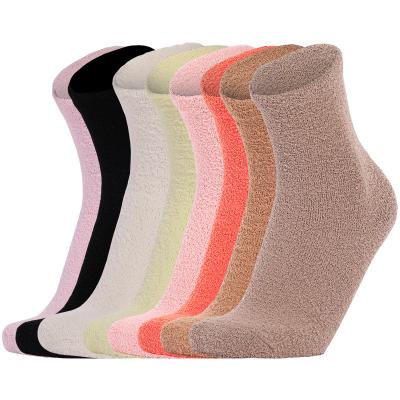 China Breathable Made of Warm Thickened Woolen Ring Cashmere Snow Girls Winter Socks from China for sale