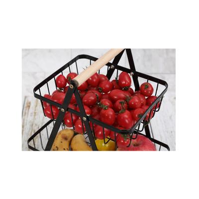 China Factory Wholesale Price Household Goods Storage Kitchen Storage Shelf Rack Modern Fruit Basket For Kitchen for sale