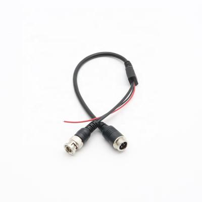 China Backup aviation cable 4 pin aviation camera car din custom 4 pin male camera conector to bnc male cable for sale